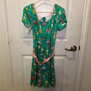 NWT Loungefly Stitch Shoppe Mickey Mouse And Friends Holiday Dress